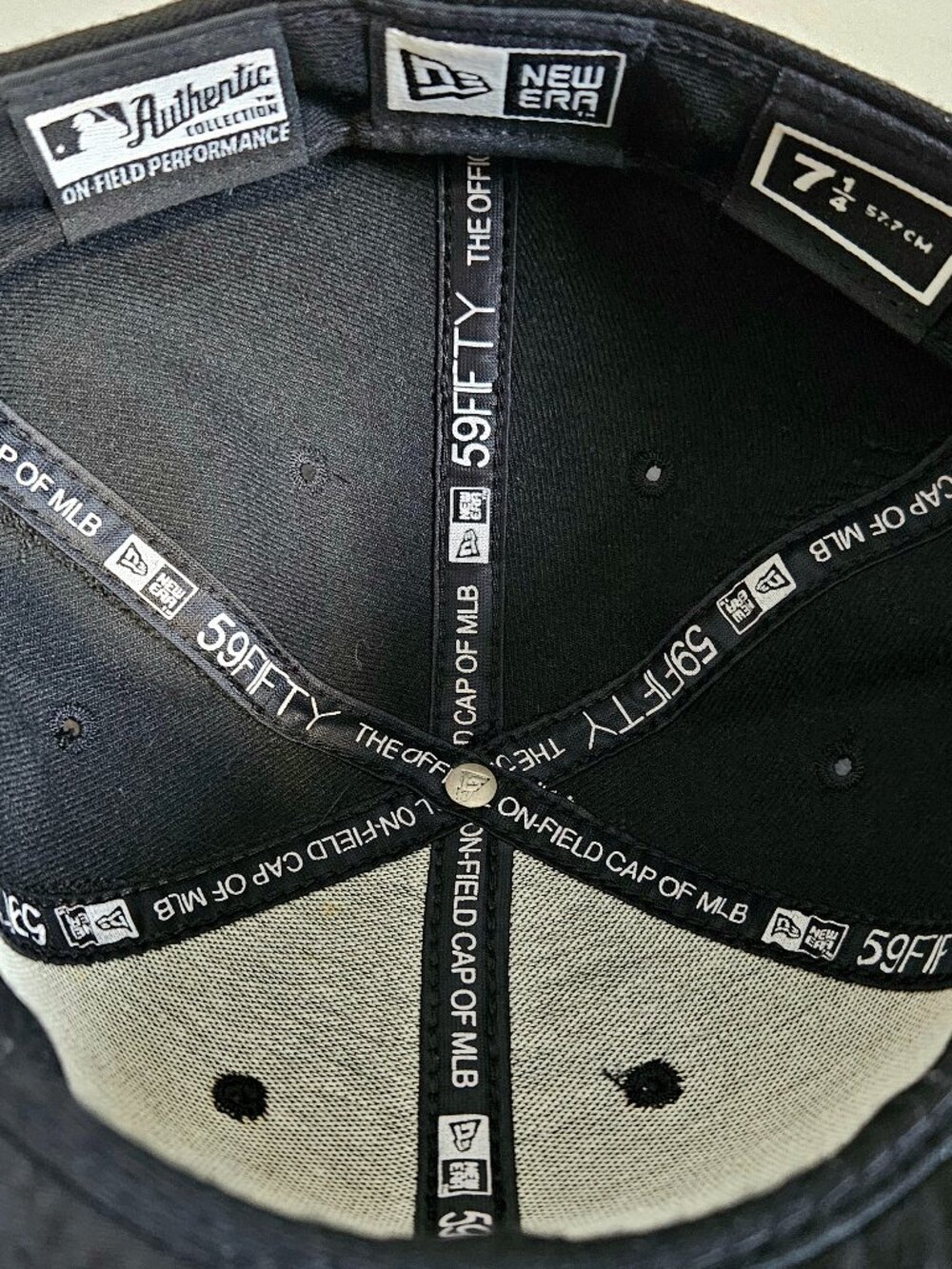 Toronto Blue Jays New Era 59FIFTY Black hat – “T” Logo (7 1/4) - Picture 5 of 8